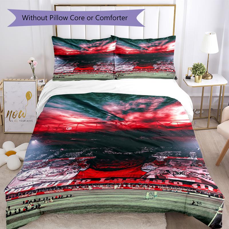 Ac Milan Bedding Set Breathable Duvet Cover With Pillowcases Home Decoration Birthday Gift