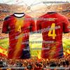 Spanish-style Summer 3D Printed  Football Jersey T-shirt Loose and Comfortable Recommended for Sports Wear