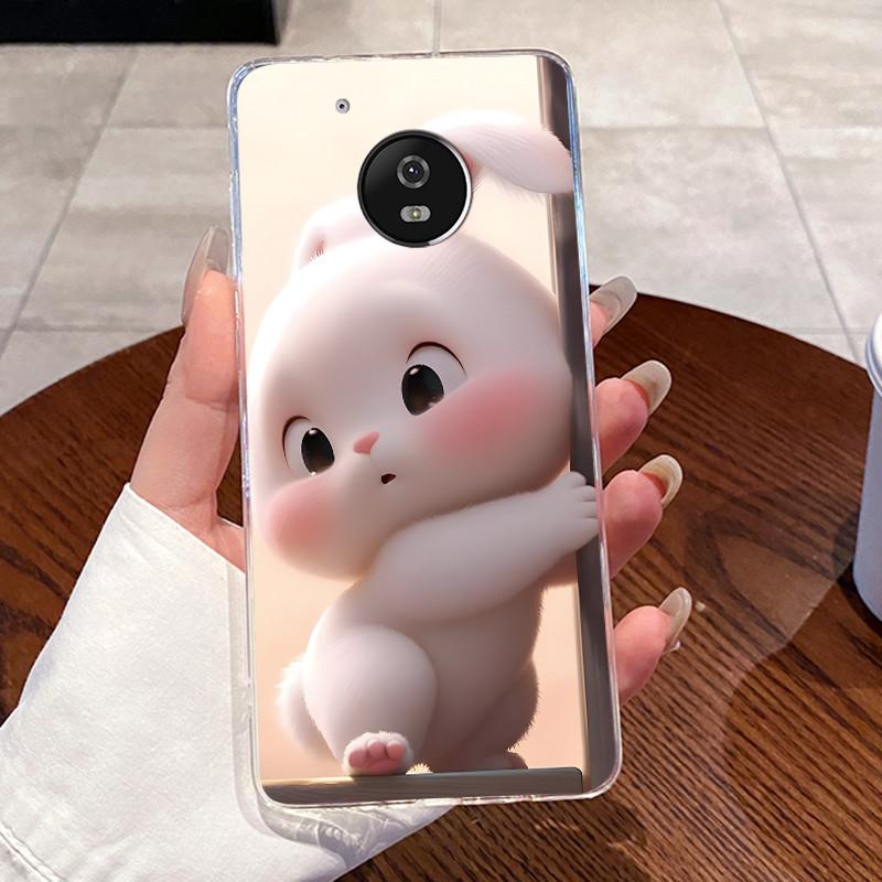 Case For Motorola Moto G5/Moto G5 Plus/Moto X 2017/Moto G5S/Moto G5S Plus Clear Silicone Soft TPU Cover Cute Cat Protective Case