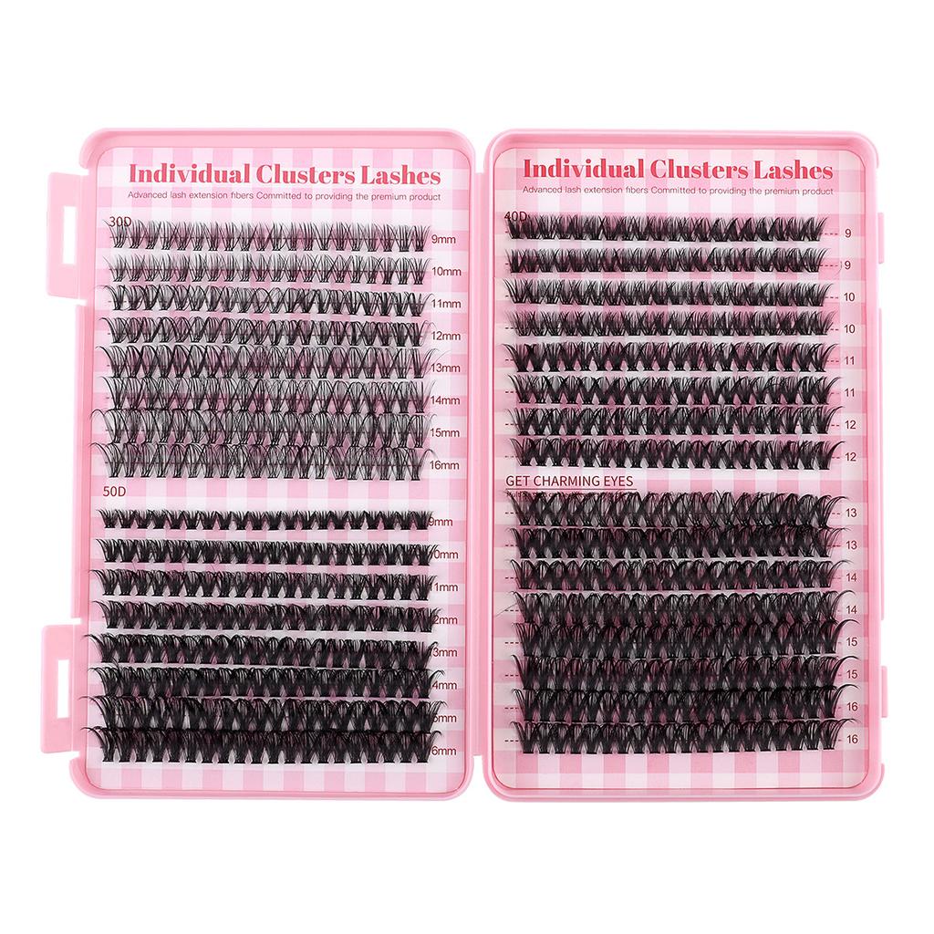 Diy Single Cluster Of Hair 640 Clusters Large Capacity Family Photo Eyelashes Book Single Cluster Mixed False Eyelashes
