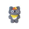 Cartoon Gray Wolf Plush Toy Animal Pendant Soft Stuffed Doll Keychain Backpack Car Key Ring Decor Kids Gift