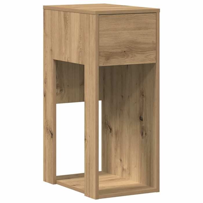 VidaXL Computer Tower Stand with Drawer Artisan Oak 30x44x74 Cm, PC Tower Stand, Support Desk Stand 858739