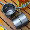 Stackable Coffee Mugs Titanium Camping Cups 300ml Foldable Handle Outdoor Coffee Mugs Reusable