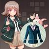 Японского аниме Super DanganRonpa 2 Nanami ChiaKi, карнавальный костюм, школьная форма, юбка Лоли для девочек