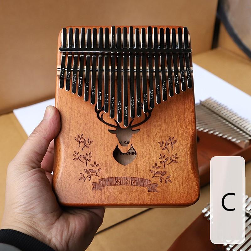 21 Key Kalimba Thumb Piano Wooden Finger Piano Portable Music Instrument Gifts for Kids Birthday Mbira Finger Piano