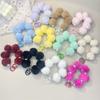 Colorful Sweet Plush Ball Chain Phone Case Decoration Bag Pendant Anti-Lost Lanyard Creative Cute Keychain Gifts
