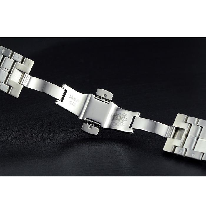 22mm T086407A T086408A T086407 T086408 Series Watch Parts Male Solid Stainless Steel Bracelet Strap Watch Bands For T086 LUXURY POWERMATIC 80 Series