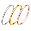 Hand -Decorated Light Luxury High -Grade Sensing Titanium Steel Does Not Fade Light Surface Arc Bracelet Female