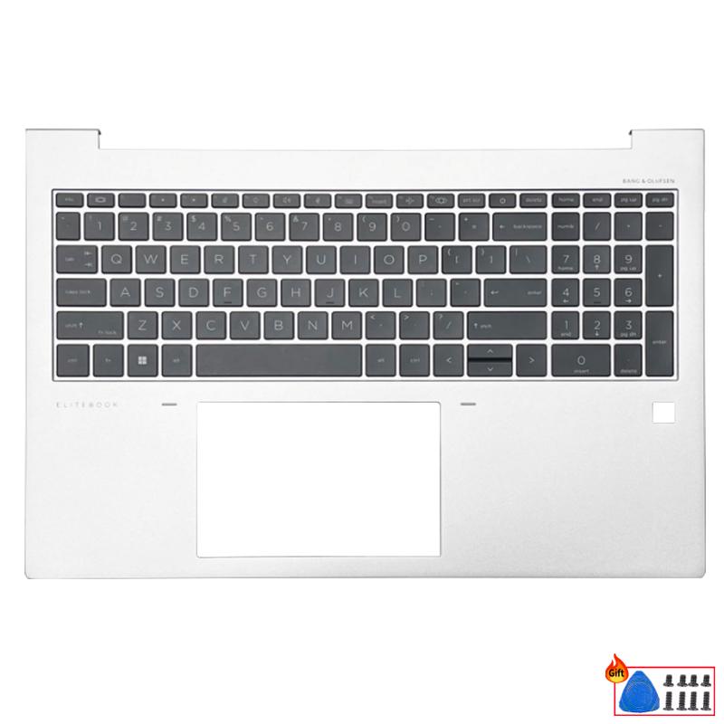 New For Elitebook 830 840 850 860 G7 G8 G9 G10 G11 US Keyboard With Backlit Palmrest Upper Cover Computer Replacement Parts Case