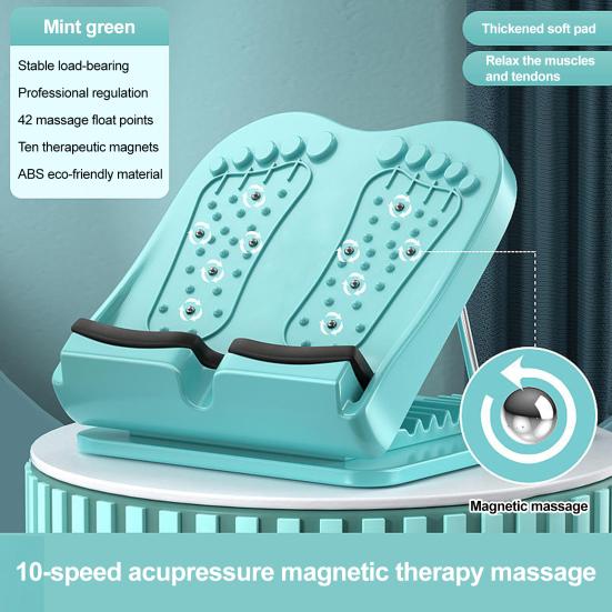 Растяжка для икр Наклонная доска 10 уровней регулировки Массаж стоп Физиотерапия Наклонная доска Мужчины Женщины Тренировка подвижности голеностопа Тренировочный клин