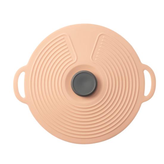Silicone Pot Lid Dustproof Oil-proof Strong Adsorption Fresh-keeping Anti-slip Texture Food Grade Sealing Cover Kitchen Supply