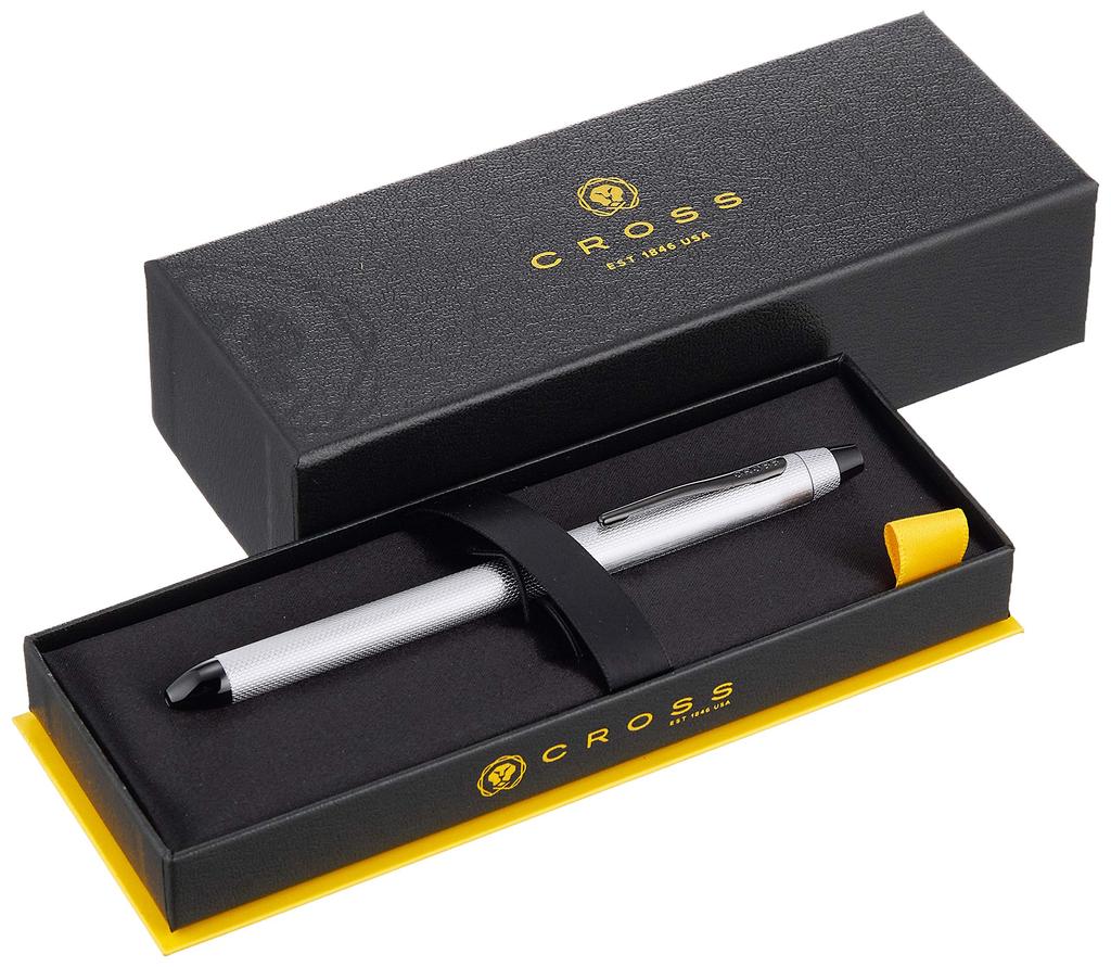Cross Composite Pen Texly Brushed Chrome Genuine Imported Product NAT0090-21ST