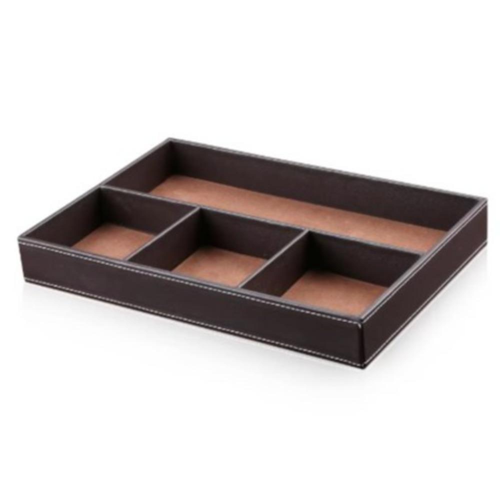 4 Slots Desk Drawer Organizer Multi-Functional Jewelry Box Sundries Box Tabletop Storage Tray Keys