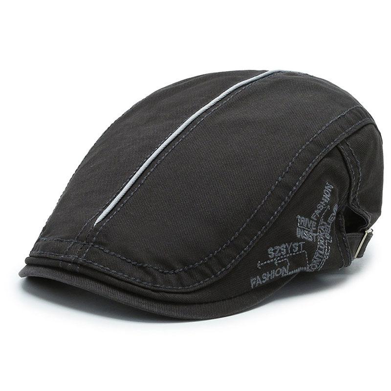 Peaked Cap Female Tide Brand Hat Casual New Spring and Summer Four Seasons Sun Protection Beret Retro Peaked Cap