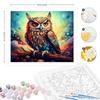 RUOPOTY Акриловая картина по номерам для взрослых, рисунок совы по номерам, настенный художественный набор красок, подарок, ручная роспись, холст, живопись, анимация