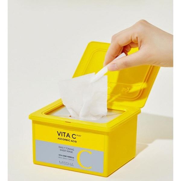MISSHA Vita C Plus ежедневная тонизирующая тканевая маска 30 шт. 1 шт.