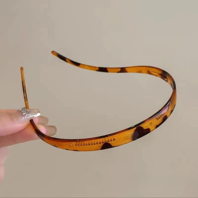 Модная форма оправы солнцезащитных очков Акриловые повязки для волос для женщин Зубчатая повязка на голову Противоскользящий бесследный обруч для волос Аксессуары для волос