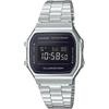 CASIO цифровые наручные часы винтажная серия A168WEM-1 мужские женские детские серебристо-черные зарубежная модель