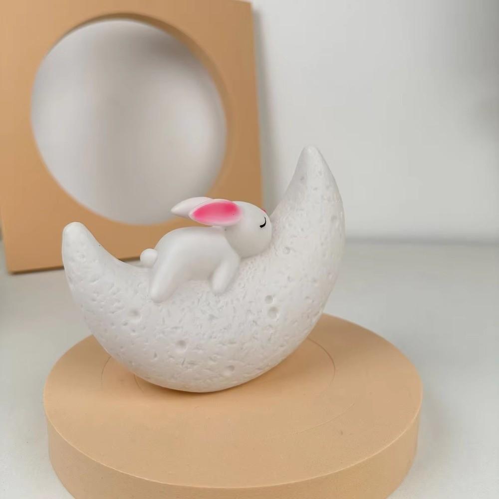 Cartoon LED Night Light Moon Rabbit Atmosphere Light Creative Sleep Light Desktop Decoration