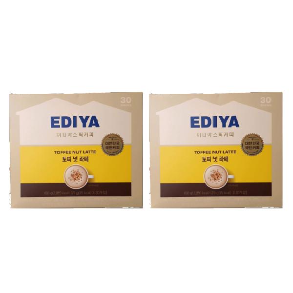 Ediya Stick Coffee Toffee Nut Latte 30 Sticks x 2P