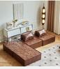 Light Luxury No-Wash Fabric Tofu Block Sofa Chair - Compact, Modular for Living Room or Bedroom