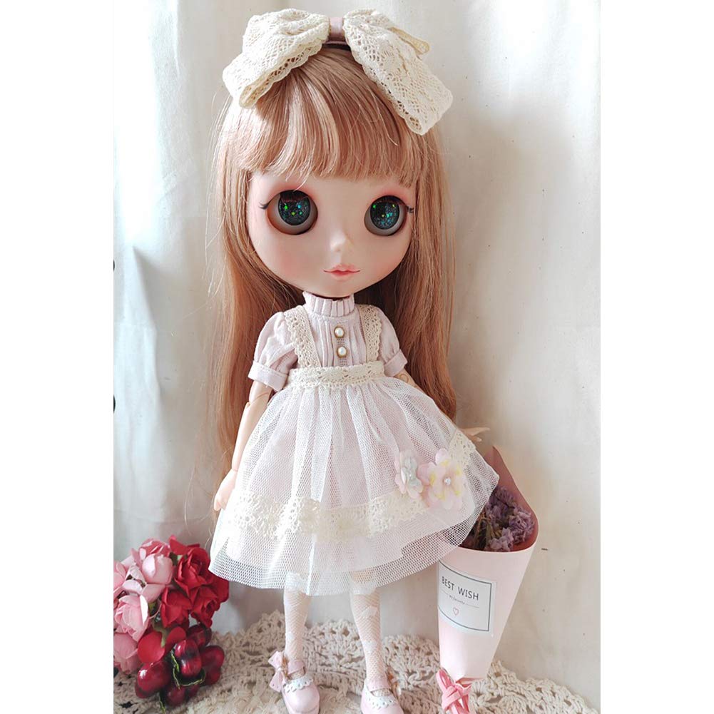 Rakulifey Blythe Clothes One Piece Neo Blythe Costume Set 3 Piece Set (Светло-розовый)