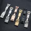 9x16mm Watch Band Clasp for Rolex Submariner Daytona GMT Yacht-Master Stainless Steel Adjustable Metal Button Watch Buckle