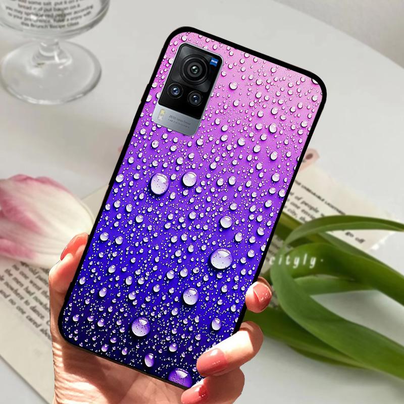 Чехол для VIVO X60 Pro 5G V2046 V2047A Мультяшный Милый Матовый Силиконовый ТПУ Мягкий Чехол для Телефона Для Vivo X60 X 60 Ударопрочный Coque Бампер