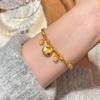 24k Flower Lucky Bag Bracelet Light Luxury High Sense Fashion Does Not Fade Bracelet Jewelry Women