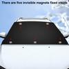 Silver Coated Cloth Car Snow Cover With Magnets 165x110cm Front Windshield Sunshades Protector Car Covers Sun Shades For Winter