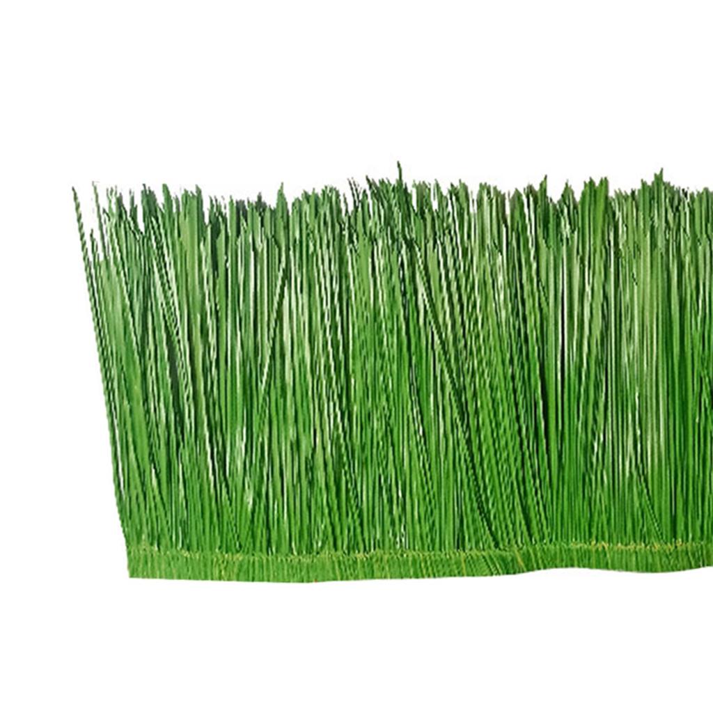 DIY Artificial Palm Thatch Roll 39.4x19.7inch Vivid and Realistic Appearance for Garden Patio Decor Sturdy PE Synthetic Material
