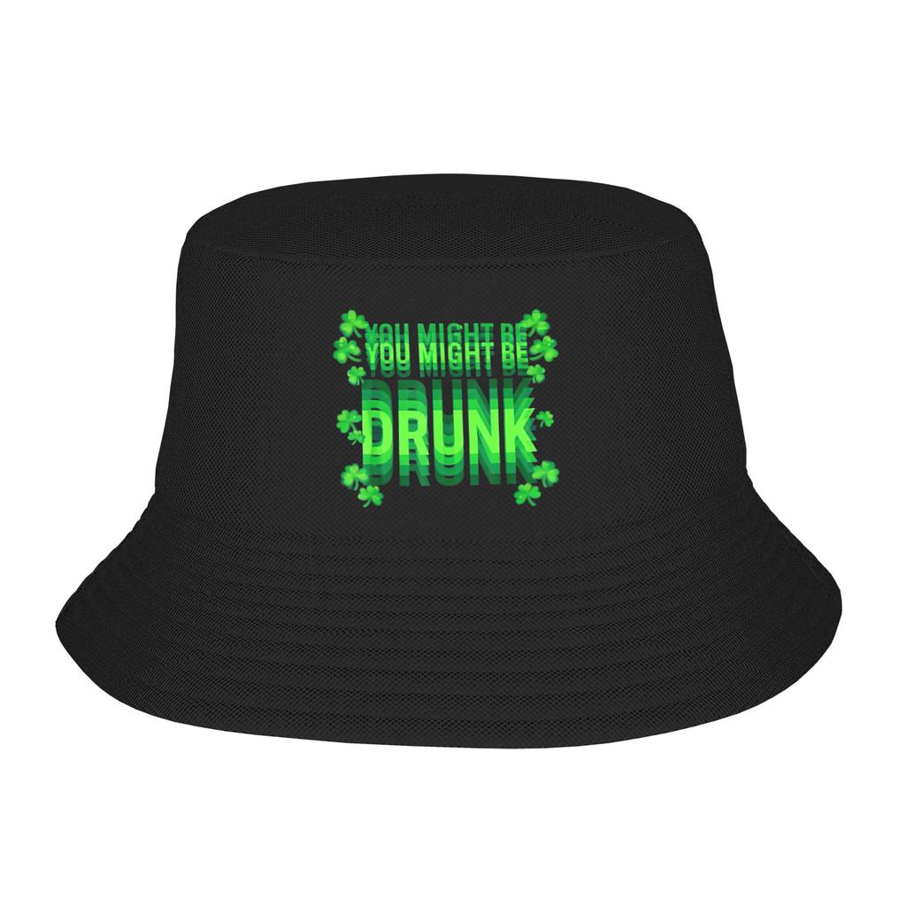 Funny Drinking Humor You Might Be Drunk Bucket Hat Gifts For Girl Cartoon Vocation Caps For Outdoor Lightweight