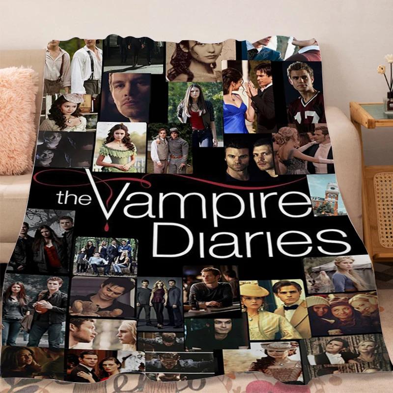 Флисовое одеяло Диван Зимнее Теплое The B-Vampire B-Diaries Пушистое Мягкое Одеяла Микрофибра Постельное белье Размер King Size Кемпинг Покрывала для сна