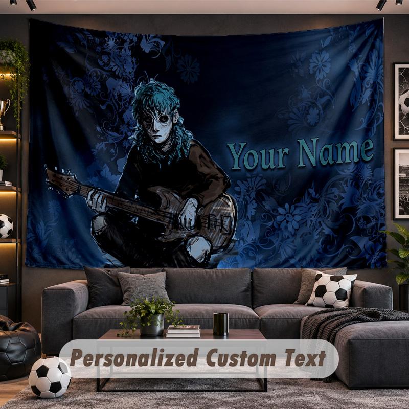 Sally Face Personalized Tapestry Support Custom Name, Wall Art Home Decoration