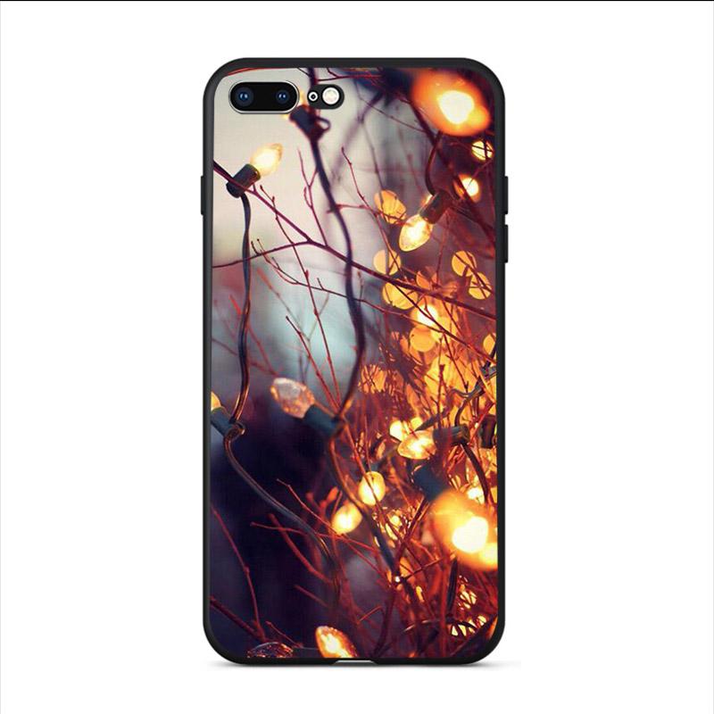 Твердый чехол для телефона для iPhone XS 11 Pro Max 13 12 Mini Мобильная накладка SE 2020 6S 6 7 8 Plus 5S 10 X XR Зимний пейзаж Чехол Coque