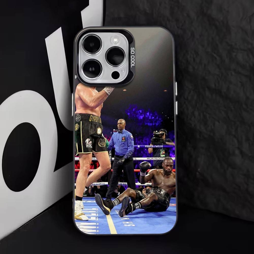 Тайсон Фьюри Чехол для телефона для iPhone 17,16,15,14,13,12,11 Plus,Pro Max,XS,Цветной Посеребренный Внутренний Чехол