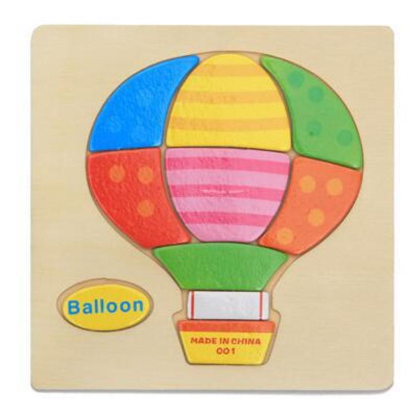 Деревянная игрушка-головоломка, детские строительные блоки, мультяшные животные, игрушки для мальчиков и девочек раннего детства