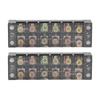 Terminal Strip Dual Row Screw Clamp Wire Terminal Block with Clear Cover for Bridge Lighting 60A