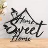 1 шт. Знак «Home Sweet Home» – металлический настенный декор, стильное украшение для двери и дома, элегантное настенное украшение для домашнего декора