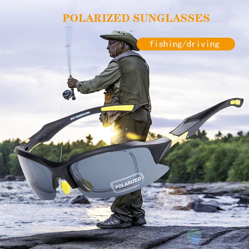 Модные Новые Поляризованные Светоусиливающие Солнцезащитные Очки для Дневного и Ночного Вождения для Мужчин и Женщин, Очки для Спорта на Открытом Воздухе, Рыбалки