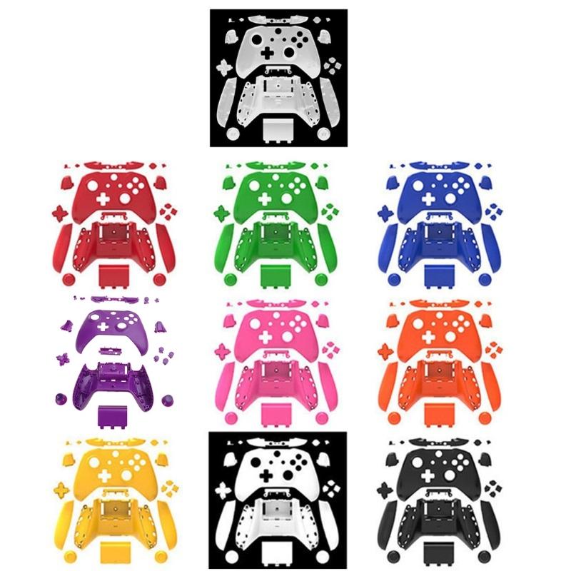 Матовый для корпуса корпуса Полный набор для корпуса Передние панели + Кнопки ABXY Бамперы Запасные части для контроллера XB One S Slim