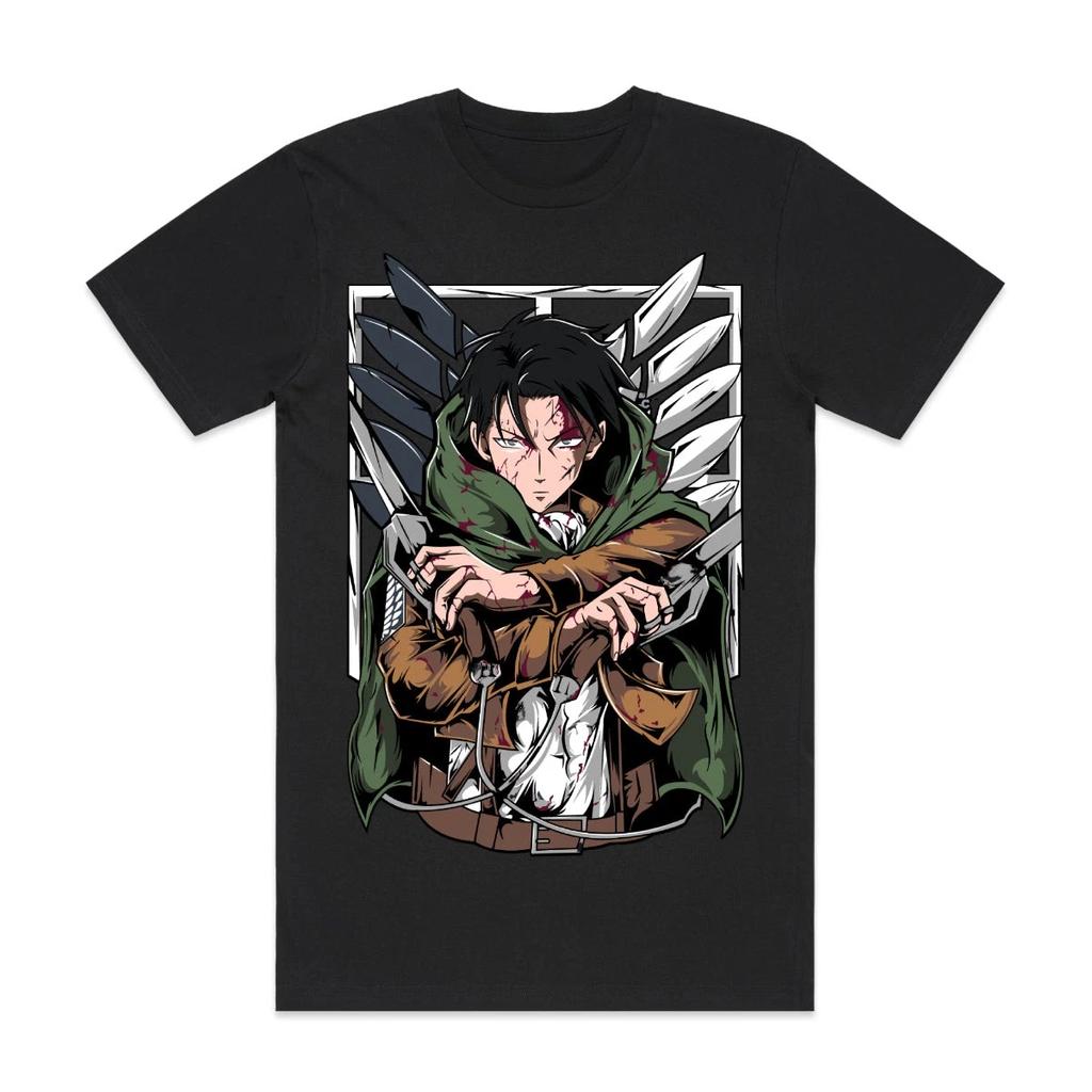 Men's T Shirt Attack On Titan Eren Yeager Shingeki No Kyojin Anime Summer Cotton Women Top Tee Streetwear Casual High Quality