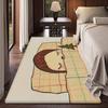 Y-Yoshitomo Nara Floor Mat Anti-slip Absorb Water Long Strip Cushion Bedroon Mat Alfombra