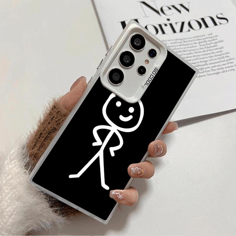 Funny Stickman Matchman Shockproof Phone Case for Samsung Galaxy S26 Edge S25 Ultra S24 FE S23 Plus S21 Cover Anti Fall Fundas