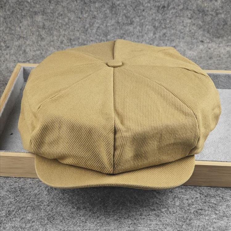 Summer Cotton Big Size 62cm Newsboy Caps Men Twill 8 Panel Forward Hats Retro Octagonal Hat Male Casual Big Head Berets