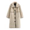 European & American Women's Faux Fur Coat with Large Lapel, Fall/Winter 2024 Fashion Collection (Style 924088)