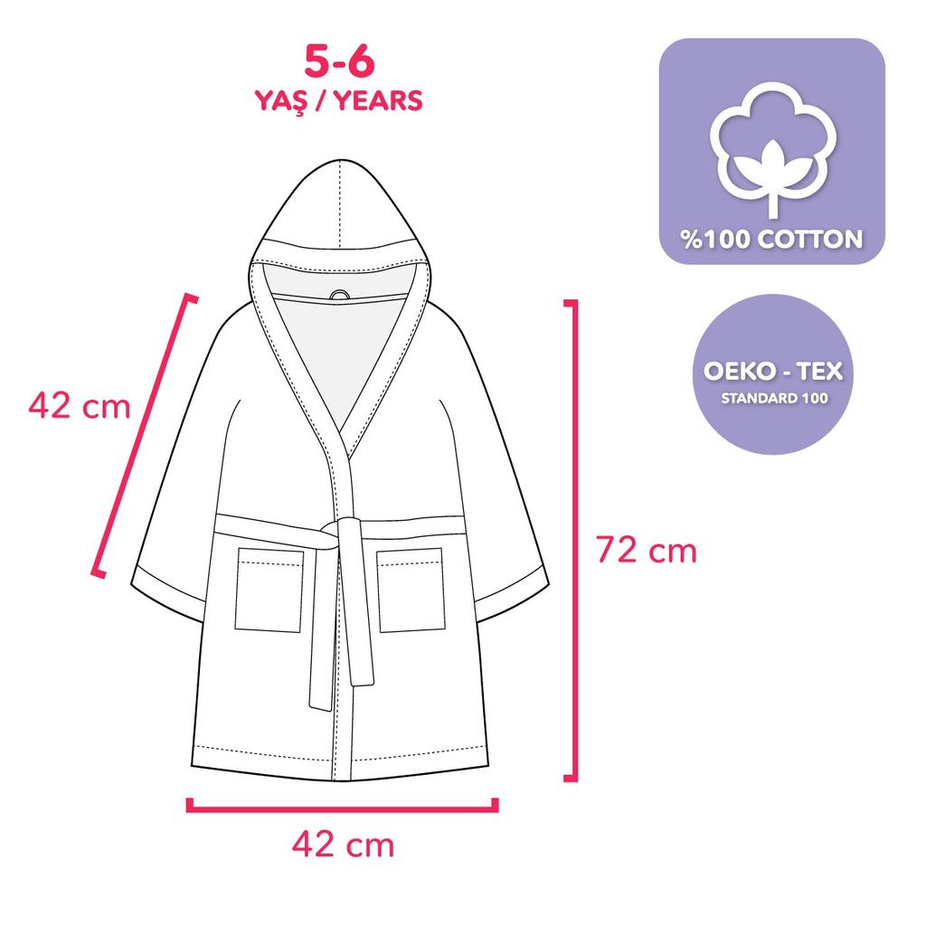 Milk&Moo Little Mermaid Kids Robe