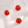 Drip Oil Tomato Brooch, High-end Cute Female Fruit Brooch,  Collar Pin, Fixed Buckle