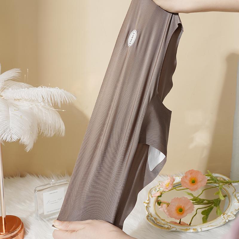 Women's Ice Silk Seamless No Show Hipster Panties Invisible Light Underwear Bikini Briefs