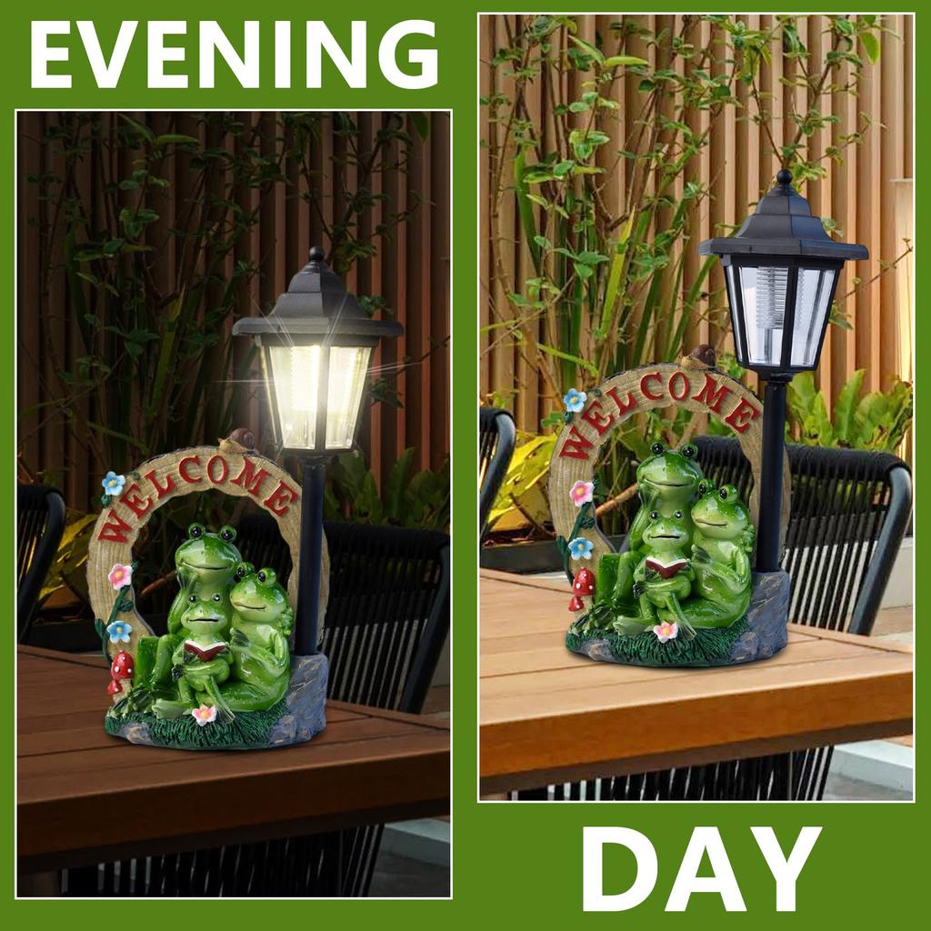 Солнечная полимерная фигурка для улицы, сада, двора, имитация животного, приветственная табличка, декоративное украшение